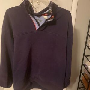 dark blue orvis sweater size L